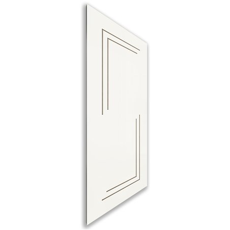 Holzschiebetür Nur Türblatt - Eiche und Weiss  Model 1065