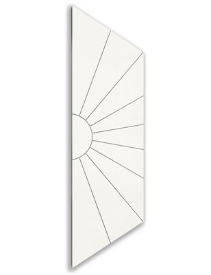 Holzschiebetür Nur Türblatt - Weiss  Model 1074