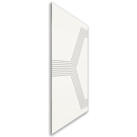 Holzschiebetür Nur Türblatt - Weiss  Model 1079
