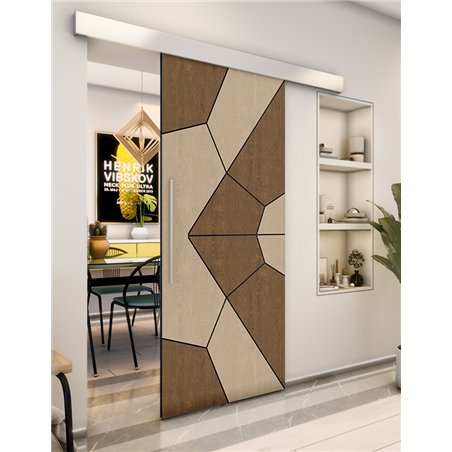 Holzschiebetür Eco-Line - Holz-Mix  Model 2075