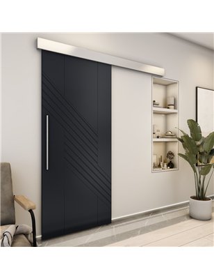 Holzschiebetür Eco-Line - Schwarz  Model 2019