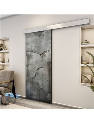 Holzschiebetür Eco-Line - Beton und Stein  Model 2039