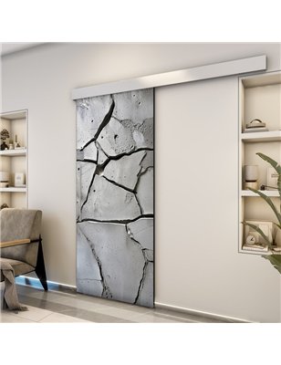 Holzschiebetür Eco-Line - Beton und Stein  Model 2041