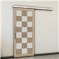 Holzschiebetür Slim-Line - Eiche und Weiss Model 2015 Holzschiebetür Slim-Line - Eiche und Weiss Model 2015