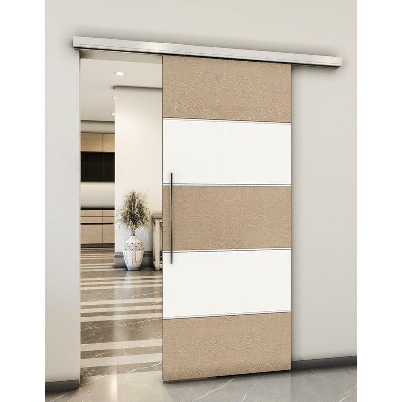 Holzschiebetür Slim-Line - Eiche und Weiss Model 2031 Holzschiebetür Slim-Line - Eiche und Weiss Model 2031