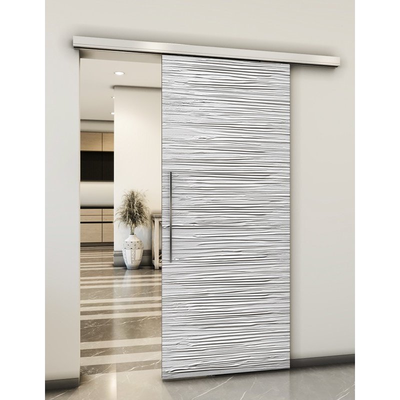 Holzschiebetür Slim-Line - Weiss 3D Model 2044 Holzschiebetür Slim-Line - Weiss 3D Model 2044