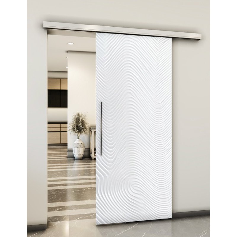 Holzschiebetür Slim-Line - Weiss 3D Model 2045 Holzschiebetür Slim-Line - Weiss 3D Model 2045