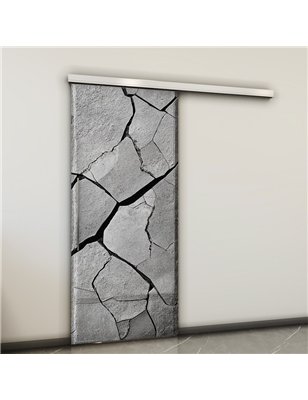 Holzschiebetür Slim-Line - Beton und Stein  Model 2030