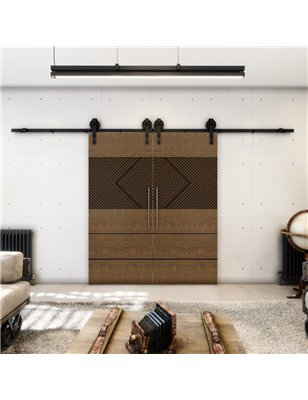 Holzschiebetür Barn-Line - Holz-Mix  Model 3020-2