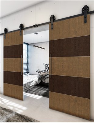 Holzschiebetür Barn-Line - Holz-Mix  Model 3066