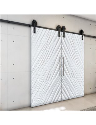 Holzschiebetür Barn-Line - Weiss 3D  Model 3018-3