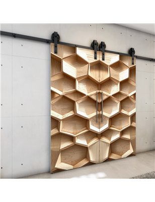 Holzschiebetür Barn-Line - Holzkunst  Model 3013-3