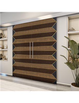 Holzschiebetür Eco-Line - Holz-Mix  Model 3007-2