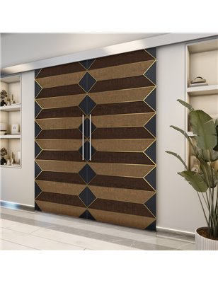 Holzschiebetür Eco-Line - Holz-Mix  Model 3008-2