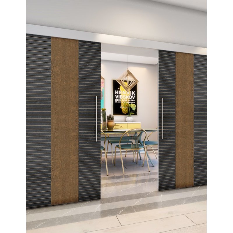 Holzschiebetür Eco-Line - Holz-Mix Model 3013 Holzschiebetür Eco-Line - Holz-Mix Model 3013