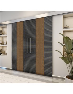 Holzschiebetür Eco-Line - Holz-Mix  Model 3013-2