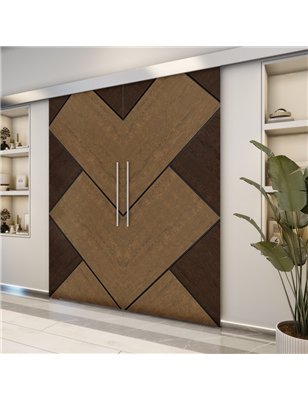Holzschiebetür Eco-Line - Holz-Mix  Model 3026-2