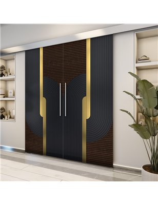 Holzschiebetür Eco-Line - Holz-Mix  Model 3040-2