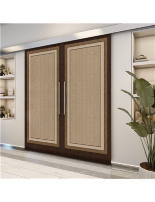 Holzschiebetür Eco-Line - Holz-Mix  Model 3041-2