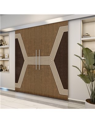 Holzschiebetür Eco-Line - Holz-Mix  Model 3079-2