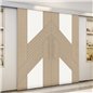 Holzschiebetür Eco-Line - Eiche und Weiss Model 3019 Holzschiebetür Eco-Line - Eiche und Weiss Model 3019