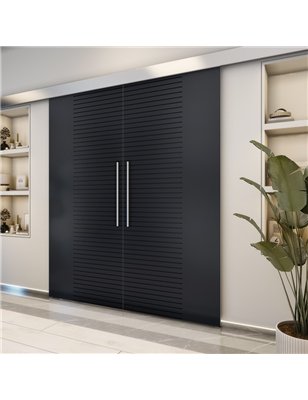 Holzschiebetür Eco-Line - Schwarz  Model 3012-2