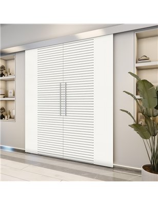Holzschiebetür Eco-Line - Weiss  Model 3012-2
