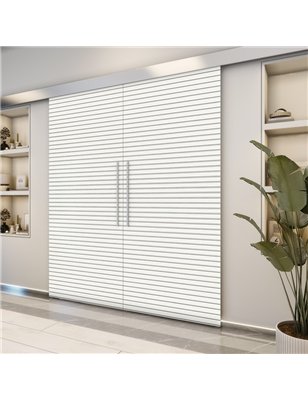 Holzschiebetür Eco-Line - Weiss  Model 3014-2