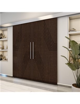 Holzschiebetür Eco-Line - Wenge  Model 3060-2
