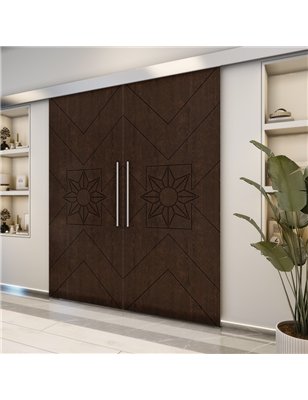 Holzschiebetür Eco-Line - Wenge  Model 3082-2