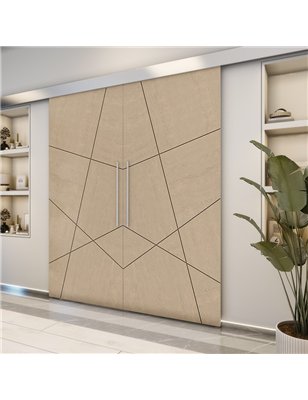 Holzschiebetür Eco-Line - Eiche  Model 3011-2