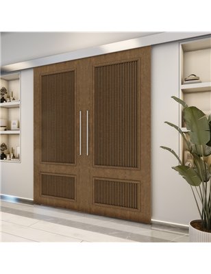 Holzschiebetür Eco-Line - Nussbaum  Model 3006-2