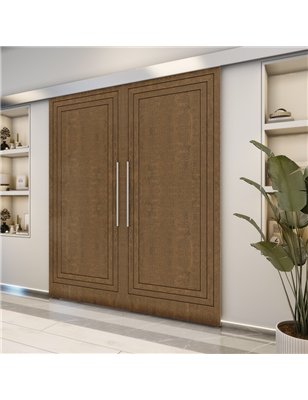 Holzschiebetür Eco-Line - Nussbaum  Model 3041-2