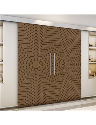 Holzschiebetür Eco-Line - Nussbaum  Model 3049-3
