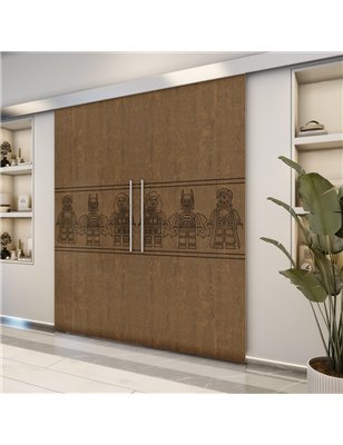 Holzschiebetür Eco-Line - Nussbaum  Model 3063-2