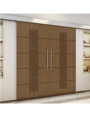 Holzschiebetür Eco-Line - Nussbaum  Model 3067-3