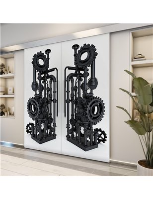 Holzschiebetür Eco-Line - Industrie  Model 3032-2