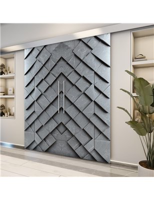 Holzschiebetür Eco-Line - Beton und Stein  Model 3006-2
