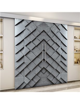 Holzschiebetür Eco-Line - Beton und Stein  Model 3006-3