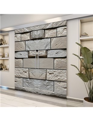 Holzschiebetür Eco-Line - Beton und Stein  Model 3020-2