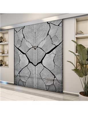 Holzschiebetür Eco-Line - Beton und Stein  Model 3030-2