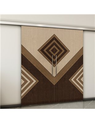 Holzschiebetür Slim-Line - Holz-Mix  Model 3010-2