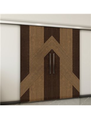 Holzschiebetür Slim-Line - Holz-Mix  Model 3019-2