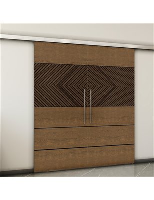 Holzschiebetür Slim-Line - Holz-Mix  Model 3020-2