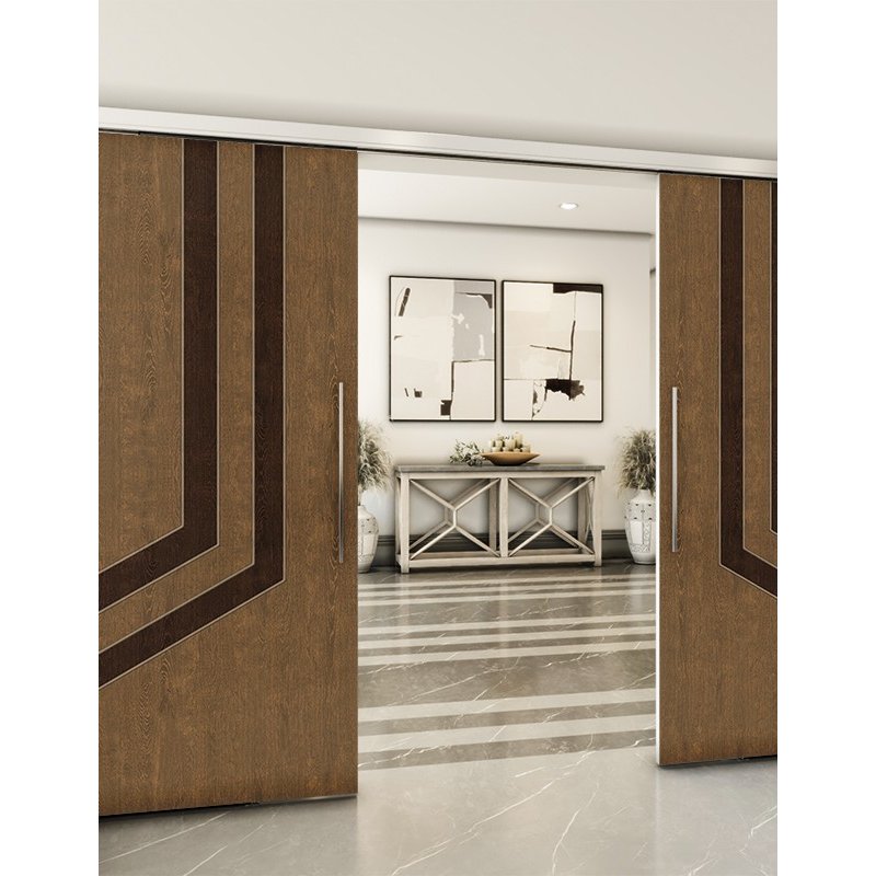 Holzschiebetür Slim-Line - Holz-Mix Model 3073 Holzschiebetür Slim-Line - Holz-Mix Model 3073