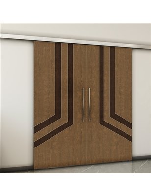 Holzschiebetür Slim-Line - Holz-Mix  Model 3073-2