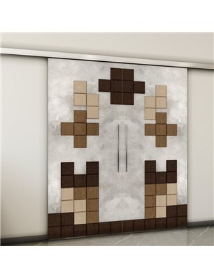 Holzschiebetür Slim-Line - Holz-Mix  Model 3081-2