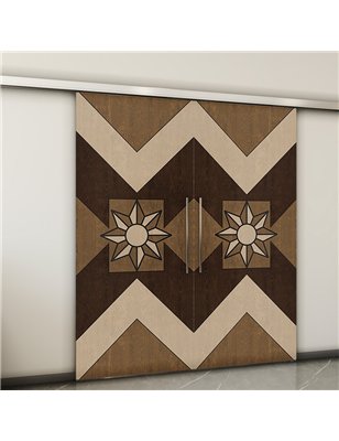 Holzschiebetür Slim-Line - Holz-Mix  Model 3082-2