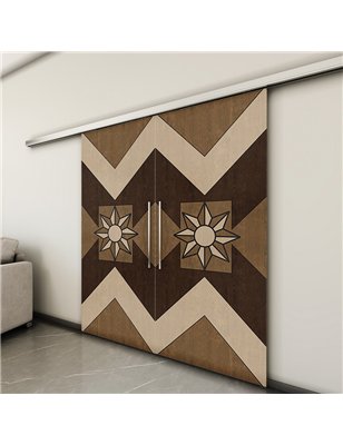 Holzschiebetür Slim-Line - Holz-Mix  Model 3082-3