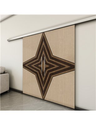Holzschiebetür Slim-Line - Holz-Mix  Model 3083-3